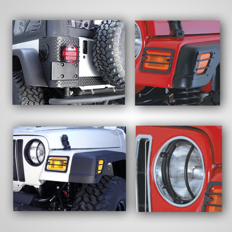 Rugged Ridge Euro Guard Light Kit Jeep Wrangler TJ