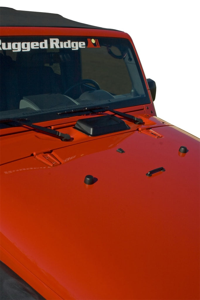 Rugged Ridge Cowl Vent Scoop Black Jeep Wrangler