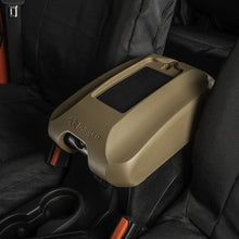 Load image into Gallery viewer, Rugged Ridge Center Console Cover w/Phone Holder Tan jeep Wrangler JK