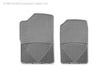WeatherTech GMC Sierra Extended Cab Front Rubber Mats - Grey