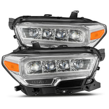 Load image into Gallery viewer, AlphaRex 16+ Toyota Tacoma NOVA LED Projector Headlights Plank Style Chrome w/Activation Light