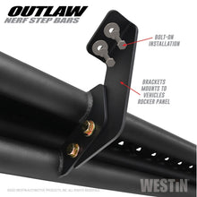 Load image into Gallery viewer, Westin 2020 Jeep Gladiator Outlaw Nerf Step Bars - Textured Black