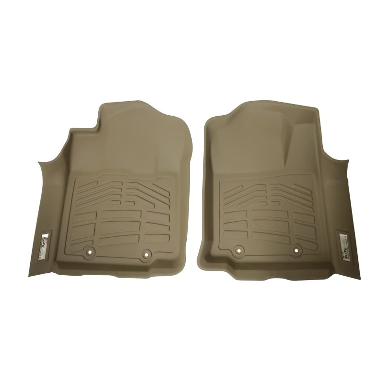 Westin 12+ Toyota Tacoma Reg/Access/Dbl Cab (double hook) Wade Sure-Fit Floor Liners Front - Tan