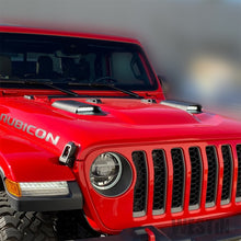 Load image into Gallery viewer, Westin 18+ Jeep Wrangler JL 2dr LED Hood Scoops - Textured Black