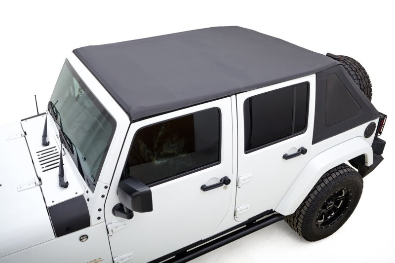 Rugged Ridge Jeep Wrangler JKU 4 Dr Black Diamond Stitch Cloth Voyager Top
