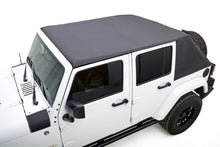Load image into Gallery viewer, Rugged Ridge Jeep Wrangler JKU 4 Dr Black Diamond Stitch Cloth Voyager Top