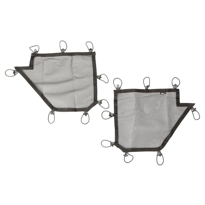 Rugged Ridge Tube Door Covers Rear Pair Black Jeep Wrangler JKU