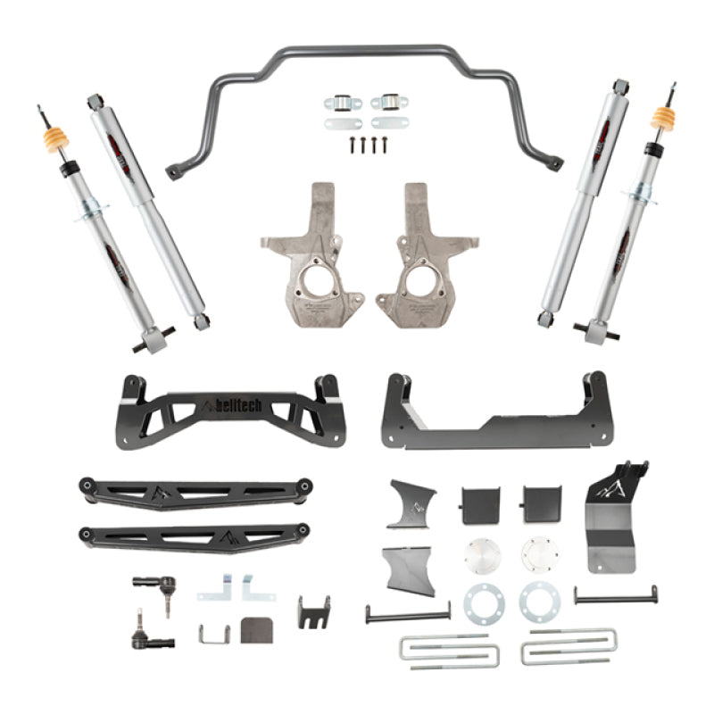 Belltech Chevrolet Silverado / GMC Sierra 1500 4WD 7-9in Suspension Lift Kit w/ Shocks