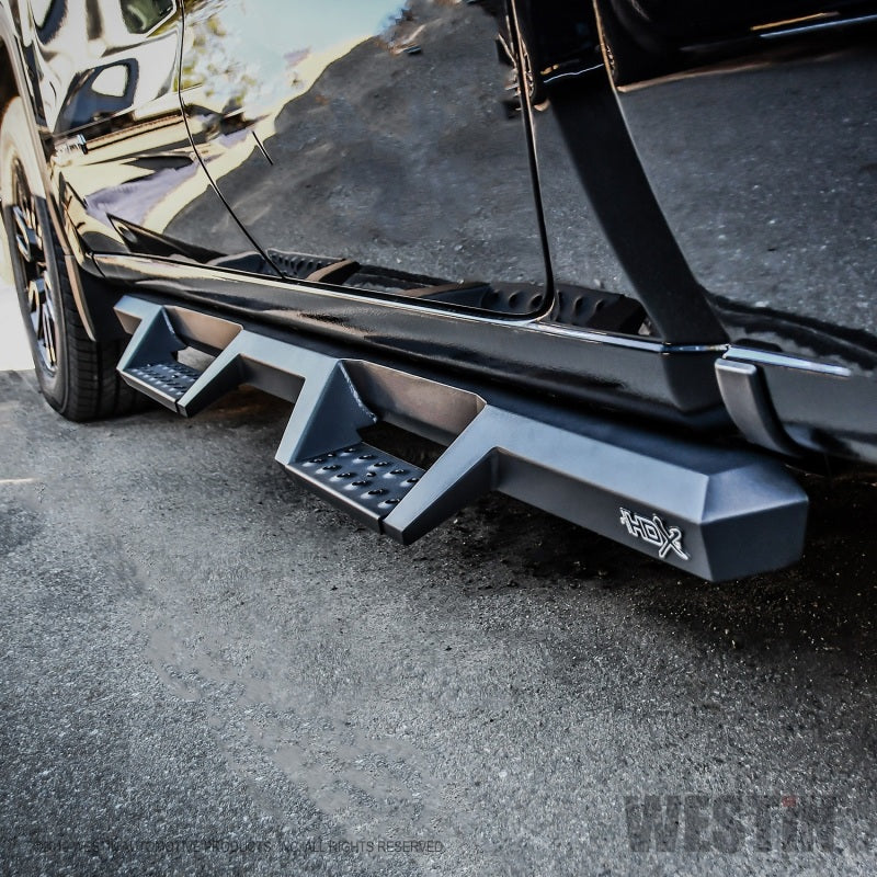 Westin 19+ Chevrolet Silverado / GMC Sierra 1500 Double Cab HDX Drop Nerf Step Bars - Textured Blk