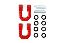 Load image into Gallery viewer, DV8 Offroad Elite Series D-Ring Shackles - Pair (Red)