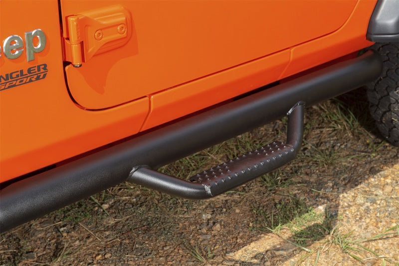 Rugged Ridge Spartan Nerf Bar Textured Black Jeep Wrangler JL 2 Door