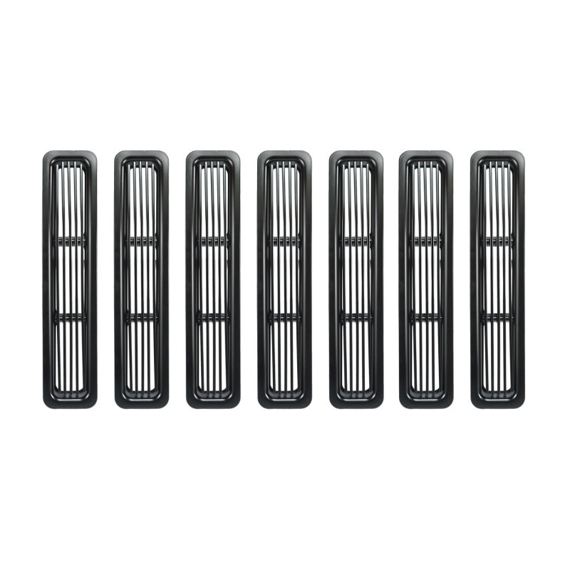 Rugged Ridge Billet Grille Inserts Black Jeep Wrangler