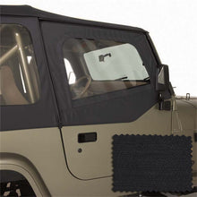 Load image into Gallery viewer, Rugged Ridge Upper Soft Door Kit Black Diamond Jeep Wrangler YJ