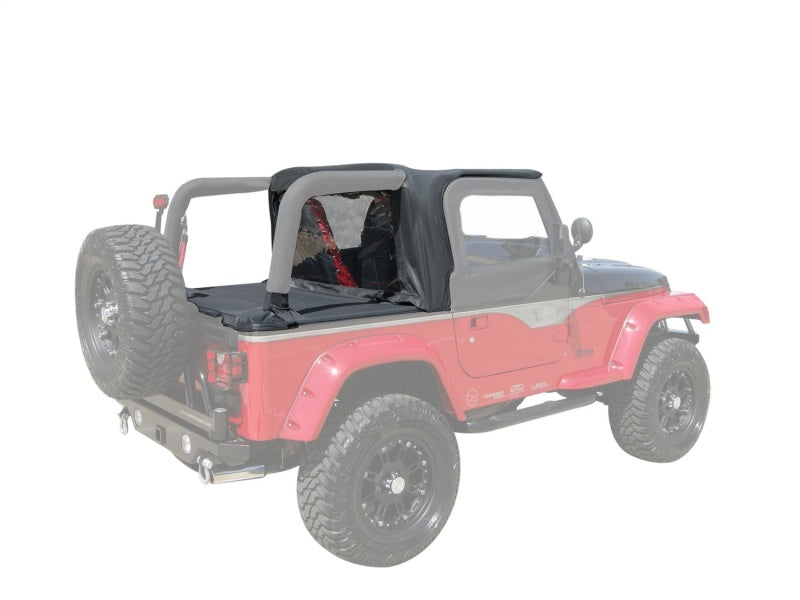 Rampage Jeep Wrangler(TJ) Cab Soft Top And Tonneau Cover - Black Denim