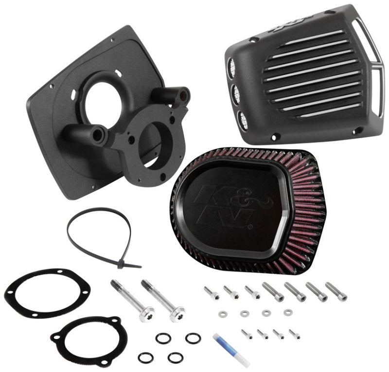 K&N Street Metal Intake System for Harley Davidson Touring Models - Shaker Black