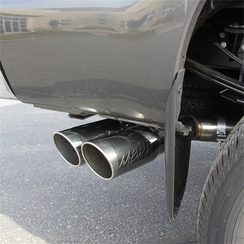MBRP Ford F250/350/450 6.7L 4in Filter Back Dual Single Side Exit 5in Tips T409 Exhaust
