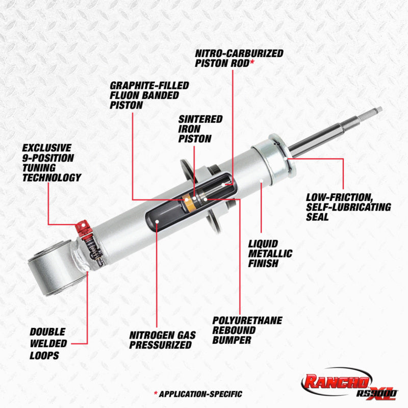 Rancho Nissan Fier Front RS9000XL Strut