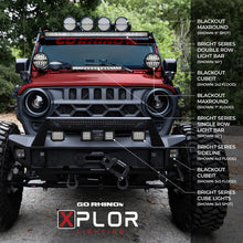 Load image into Gallery viewer, Go Rhino Xplor Bright Series Sgl Row LED Light Bar (Side/Track Mount) 39.5in. - Blk