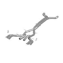 Load image into Gallery viewer, MBRP Chevy Camaro V8 6.2L 6spd 3in Alum Race Dual Cat Back w/ 4.5in Quad Dual Wall Tips