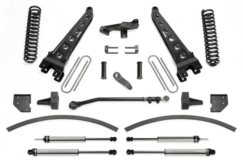 Fabtech 17+ Ford F250/F350 4WD Diesel 8in Rad Arm Sys w/Coils & Dlss Shks