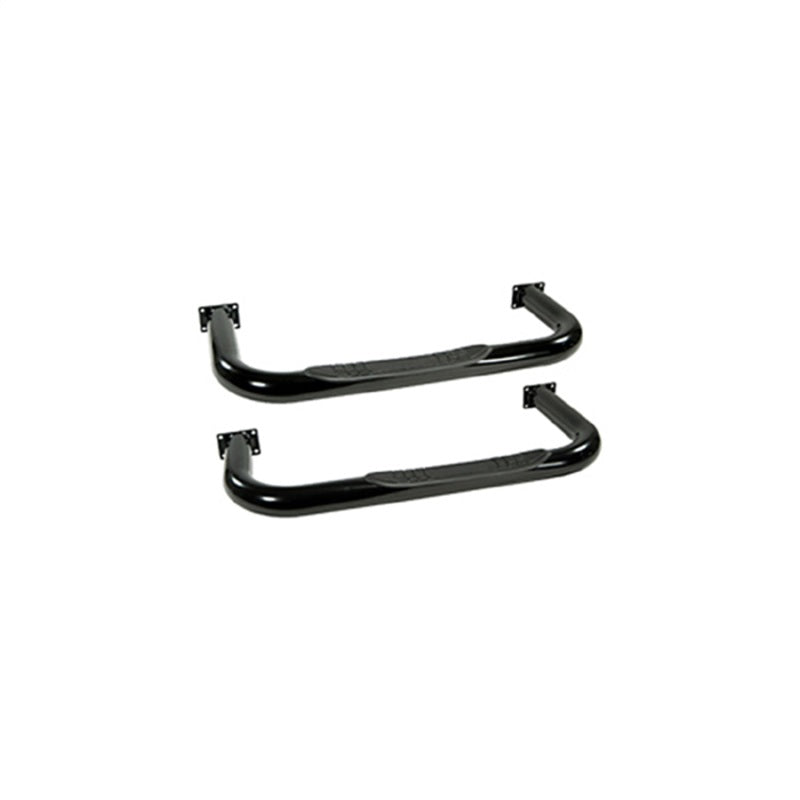 Rugged Ridge 3in Round Tube Side Steps Black CJ5