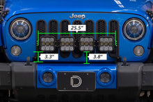 Load image into Gallery viewer, Diode Dynamics Jeep JK SS5 4-Pod CrossLink Grille Lightbar Kit Sport - White Combo