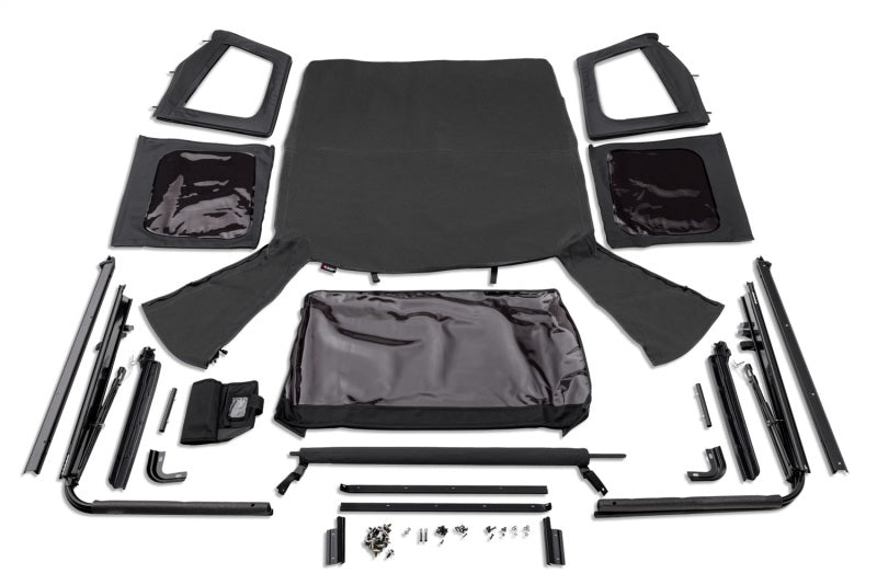Rugged Ridge Complete Soft Top w/Black Frame Jeep Wrangler CJ/YJ
