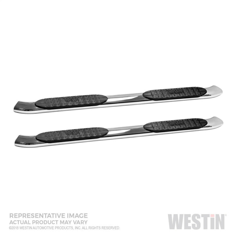 Westin Chevrolet Silverado/Sierra 1500 Crew Cab Non LD PRO TRAXX 5 Oval Nerf Step Bars - SS