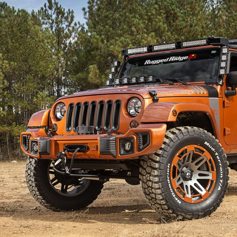 Rugged Ridge Jeep Wrangler JK Turn/Side/Fog Light Elite Euro Guard Kit