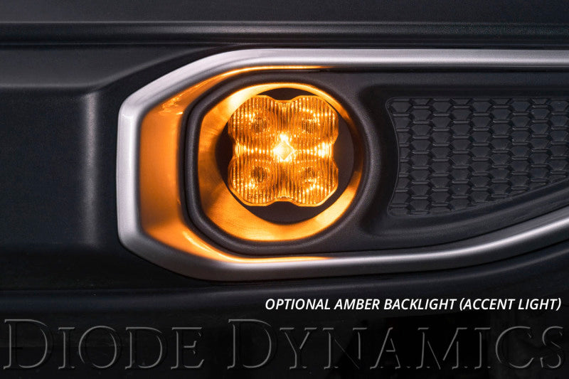 Diode Dynamics SS3 Ram Horizontal LED Fog Light Kit Sport - Yellow SAE Fog