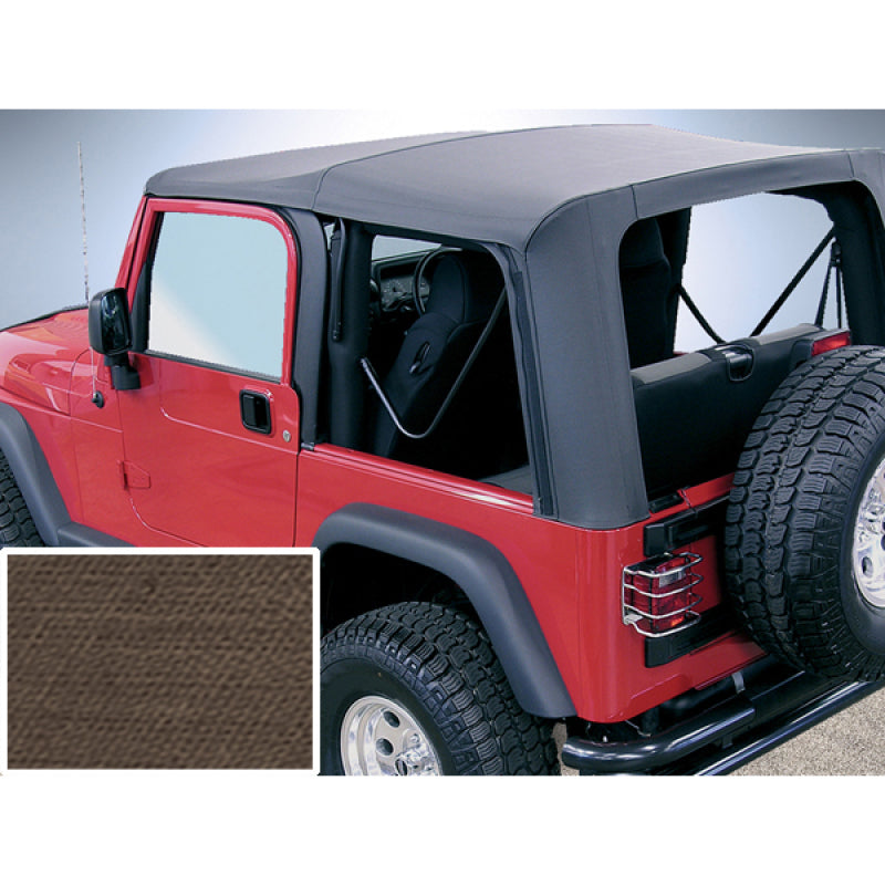 Rugged Ridge XHD S-Top Khaki Clear Windows TJ