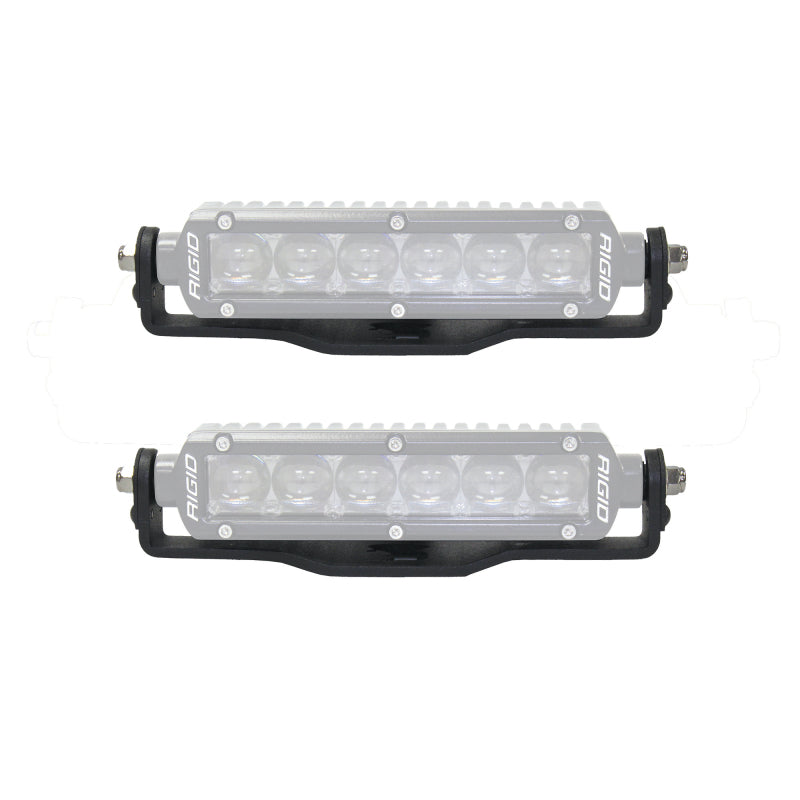 Go Rhino Jeep Wrangler JL/JLU/Gladiator JT Light Mount - Two 6in Single Row