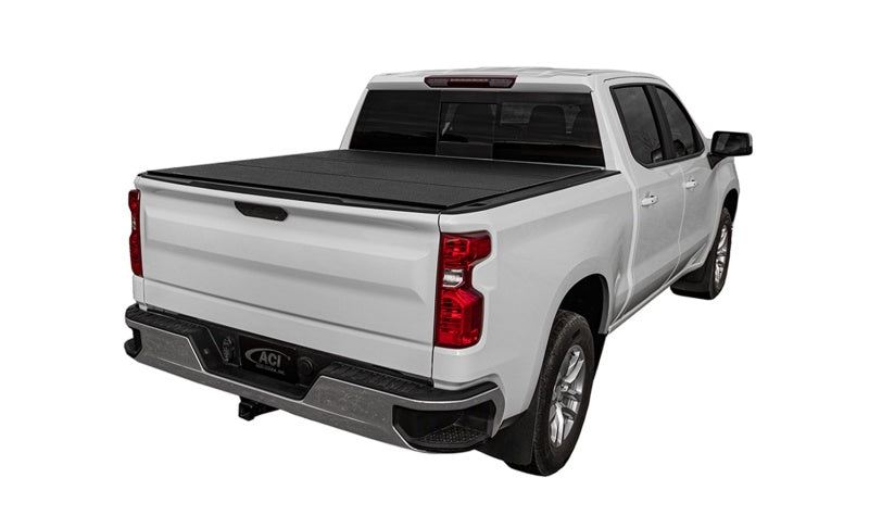 Access LOMAX Tri-Fold Cover 16+ Toyota Tacoma 6in Box Split Rail - Black Urethane