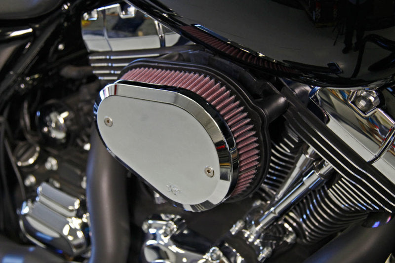 K&N Street Metal Intake System Chrome for Harley Davidson