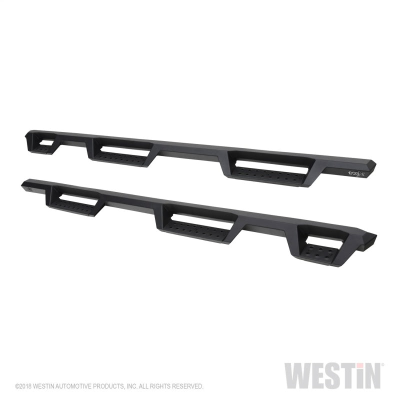 Westin Chevrolet Silverado/Sierra 1500 (5.5ft) Drop Wheel to Wheel Nerf Step Bars - Txt Black