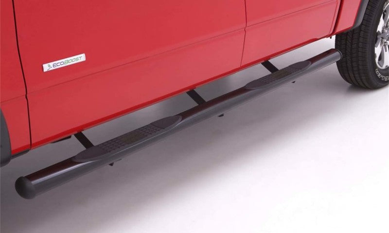 Lund Ram 1500 Crew Cab Pickup 4in. Oval Straight Steel Nerf Bars - Black