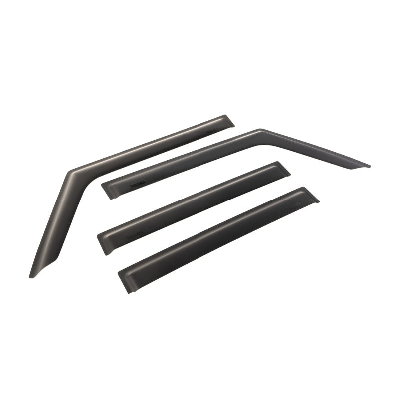 Rugged Ridge Window Visors Matte Black Jeep Wrangler JLU/JT