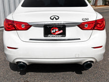 Load image into Gallery viewer, aFe Takeda 2.5in 304 SS Cat-Back Exhaust System w/ Black Tips 16-18 Infiniti Q50 V6-3.0L (tt)