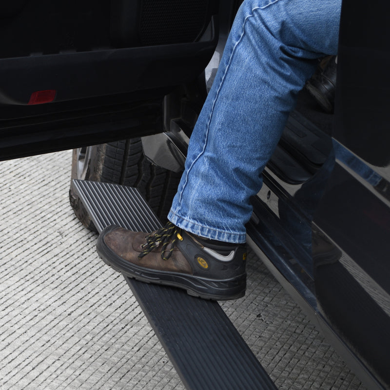 Go Rhino Toyota Tundra CrewMax Cab 4dr E-BOARD E1 Electric Running Board Kit - Tex. Blk