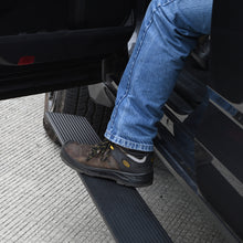 Load image into Gallery viewer, Go Rhino Toyota Tundra DC 4dr E1 Electric Running Board Kit (No Drill) - Tex. Blk