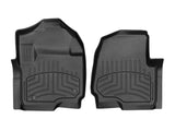 WeatherTech Chevrolet Silverado 1500 Crew Cab; Bucket Seating Rear FloorLiner HP - Black