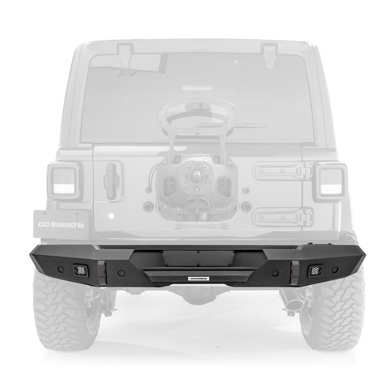 Go Rhino Jeep Wrangler JL/JLU Trailline Rear Straight Bumper