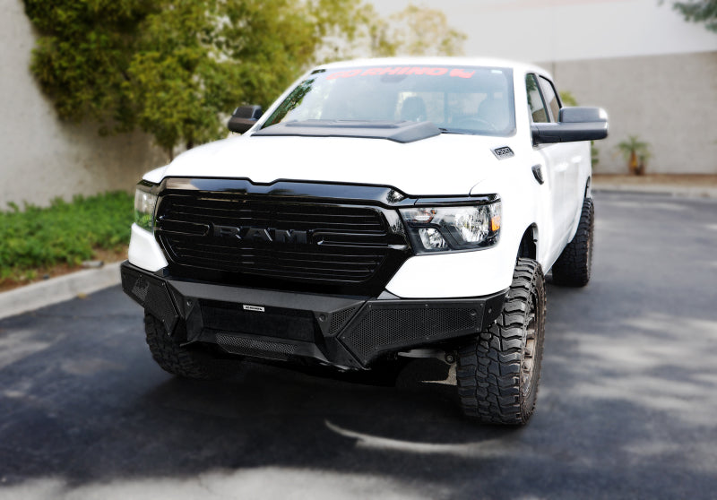 Go Rhino Ram 1500 (Excl. Rebel/Warlock/TRX) Element Front Bumper w/Pwr Bar - Tex. Blk