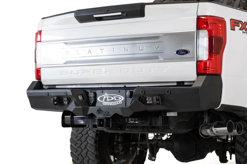 Addictive Desert Designs 17+ Ford Super Duty Bomber HD Rear Bumper w/ Mounts For Cube Lights