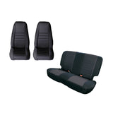 Rugged Ridge Seat Cover Kit Black Jeep CJ/YJ