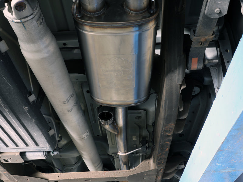 aFe Gemini XV 3in 304 SS Cat-Back Exhaust w/ Cutout 14-19 GM Trucks 4.3L/5.3L w/ Black Tips