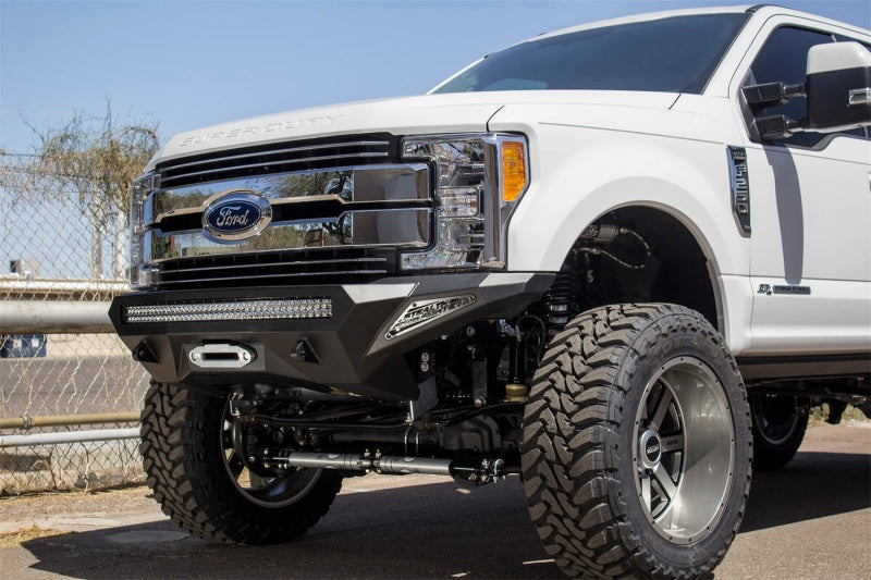 Addictive Desert Designs 17+ Ford F-250 Super Duty Stealth Fighter Front Bumper w/ Winch Mounts