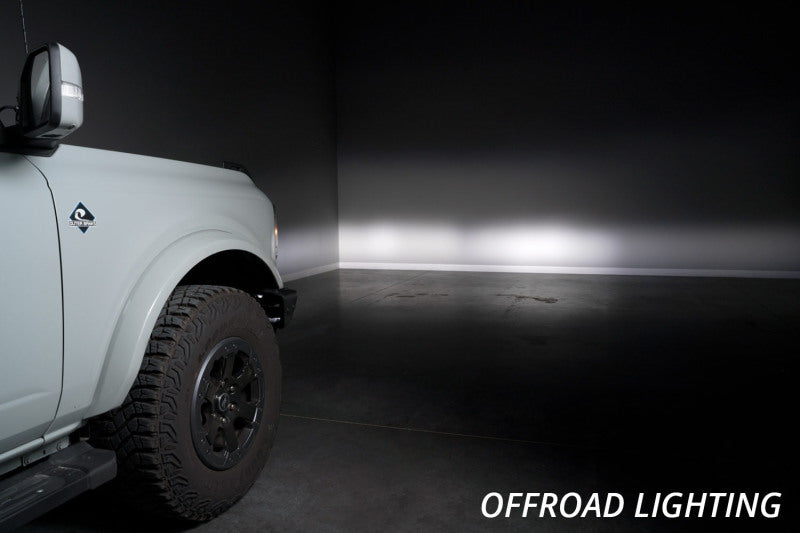 Diode Dynamics 21-Up Ford Bronco Stage Series Fog Pocket Kit - White Max