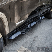 Load image into Gallery viewer, Westin 19+ Chevrolet Silverado 1500 DC HDX Xtreme Nerf Step Bars - Tex. Blk