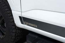 Load image into Gallery viewer, Putco 2021 Ford F-150 Super 6.5ft Short Box Ford Licensed Blk Platinum Rocker Panels (4.25in 12pc)